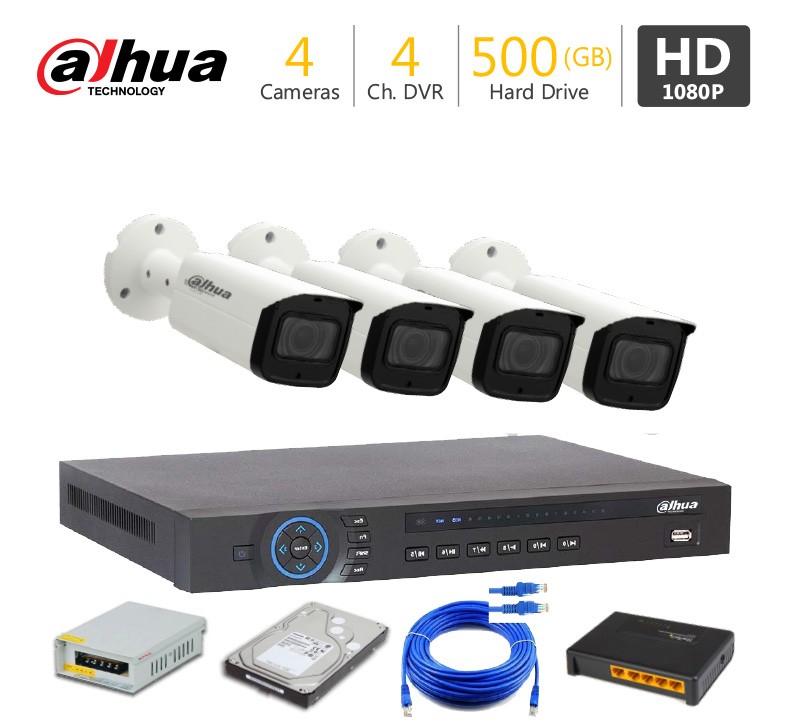 Dahua 5MP-HD 4 CCTV Camera Package