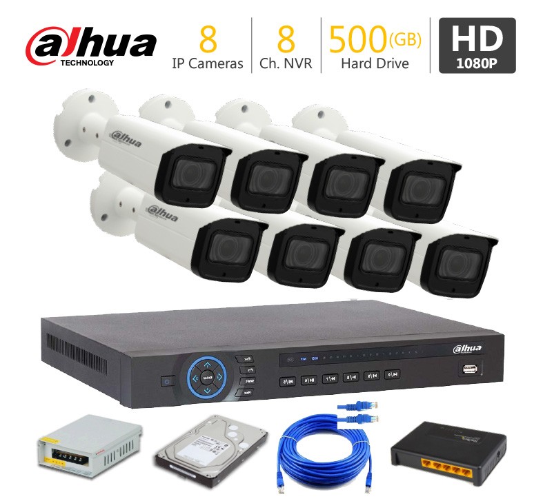 Dahua 8 IP Camera Package Full HD